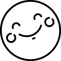 pictogramme smiley heureux